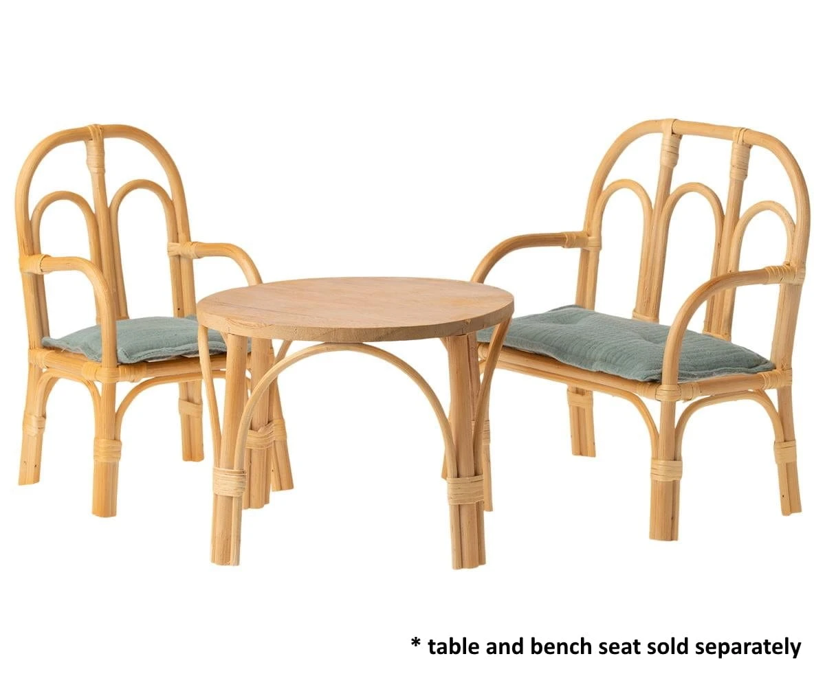 Maileg Rattan Chair Medium With Cushion 4 Maileg Rattan Chair Medium With Cushion - Image 2