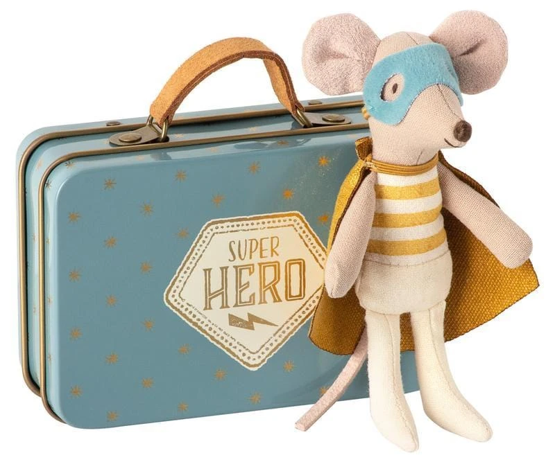 Maileg Superhero Mouse In Suitcase 3 Maileg Superhero Mouse In Suitcase