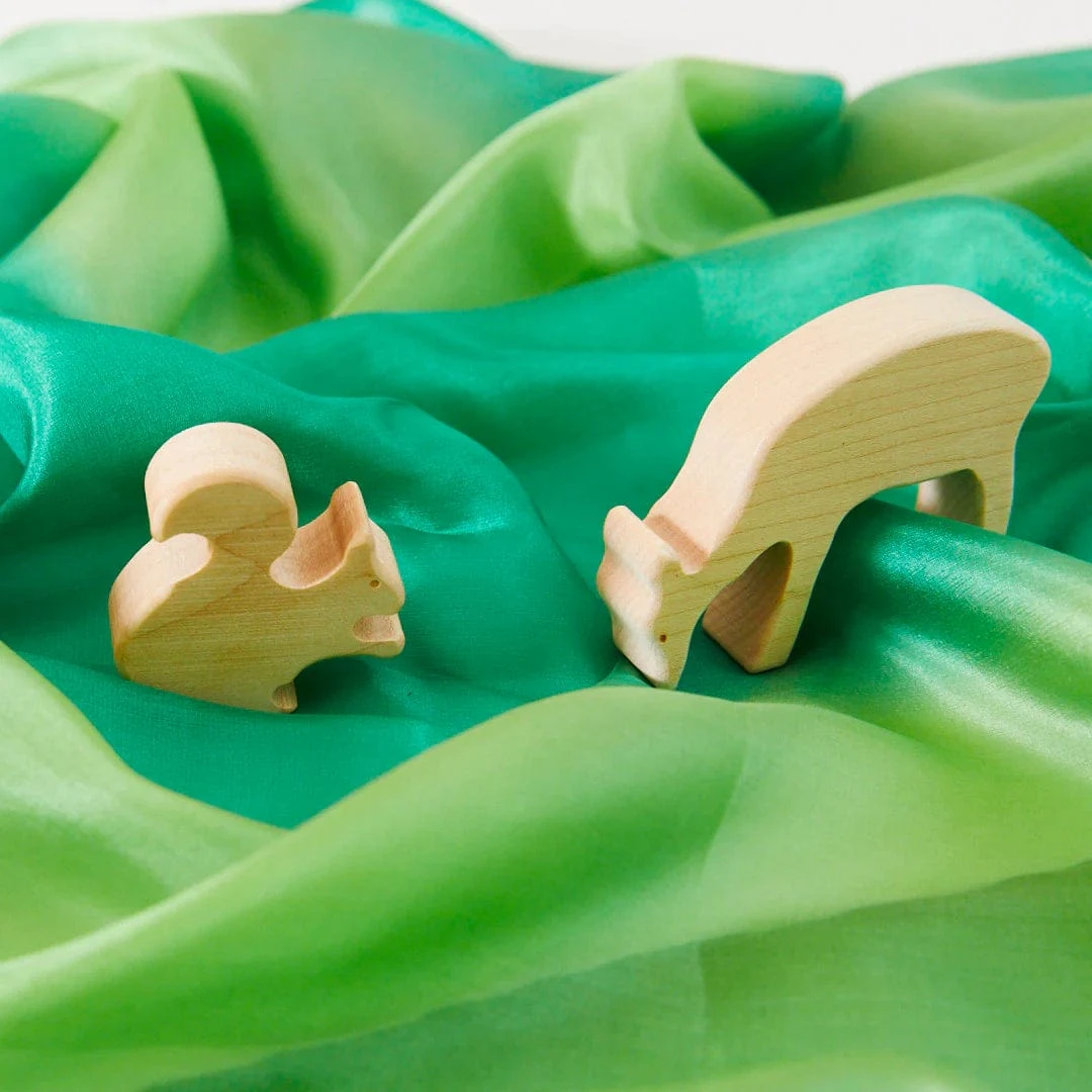 Sarah's Silks Wooden Animal - Maple - Deer 5 Sarah's Silks Wooden Animal - Maple - Deer - Image 3