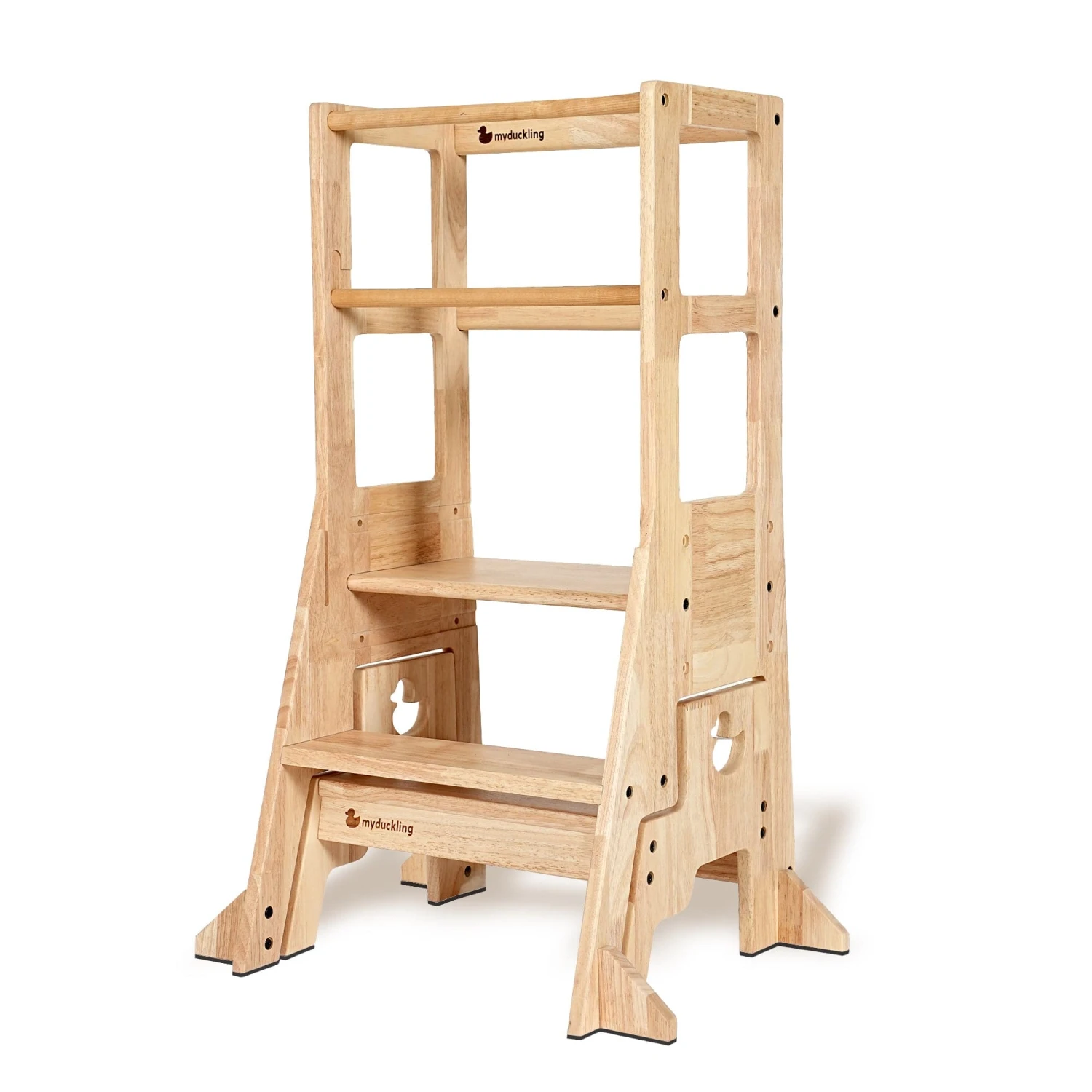 My Duckling Solid Wood Adjustable Learning Tower 3in1 - Deluxe (Duck Stool Handle) 9 My Duckling Solid Wood Adjustable Learning Tower 3in1 - Deluxe (Duck Stool Handle) - Image 7