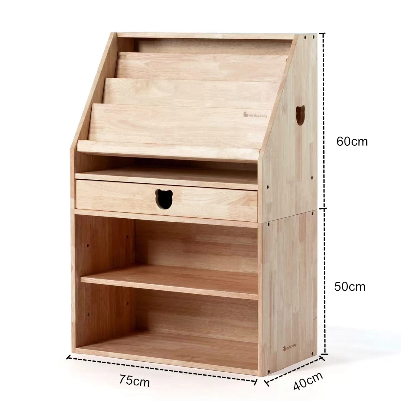 My Duckling Solid Wood 2in1 Display Bookcase (Bear) 7 My Duckling Solid Wood 2in1 Display Bookcase (Bear) - Image 5