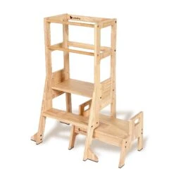 My Duckling Solid Wood Adjustable Learning Tower 3in1 - Deluxe(Rectangle Stool Handle) -Children Toy Store MyDucklingSolidWoodAdjustableLearningTower3in1 Deluxe SquareStoolHandle 4 11f94c40 2bde 4eb6 8f9a 60a73923dca6