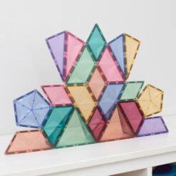 Connetix Tiles Pastel Shape Expansion Pack 48 Piece 18 Connetix Tiles Pastel Shape Expansion Pack 48 Piece -Children Toy Store NewShapes square 3