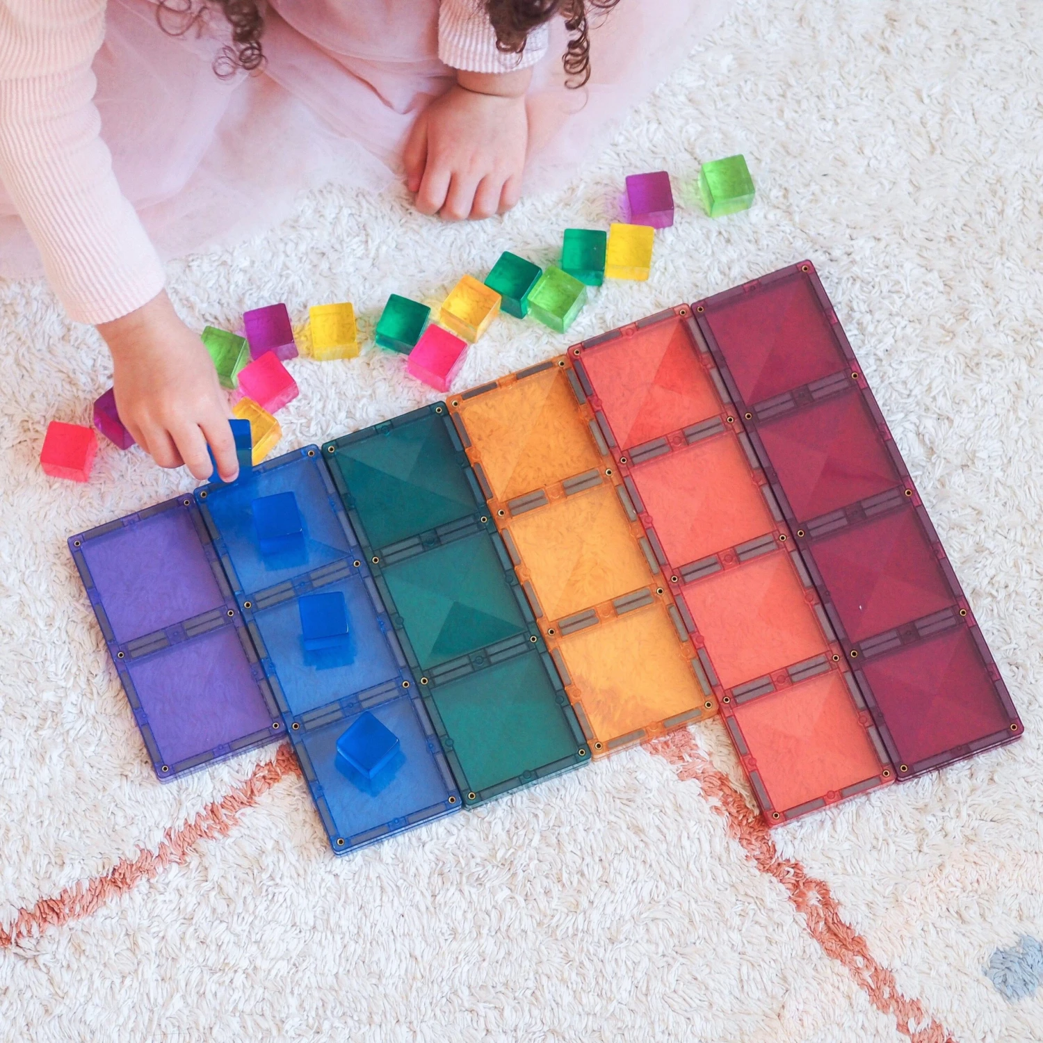 Connetix Tiles Pastel Rectangle Pack 24 Piece 5 Connetix Tiles Pastel Rectangle Pack 24 Piece - Image 3