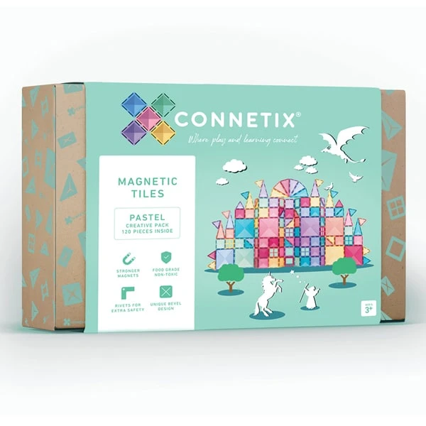 Connetix Tiles 200 Piece Pastel Ball Run Bundle 4 Connetix Tiles 200 Piece Pastel Ball Run Bundle - Image 2