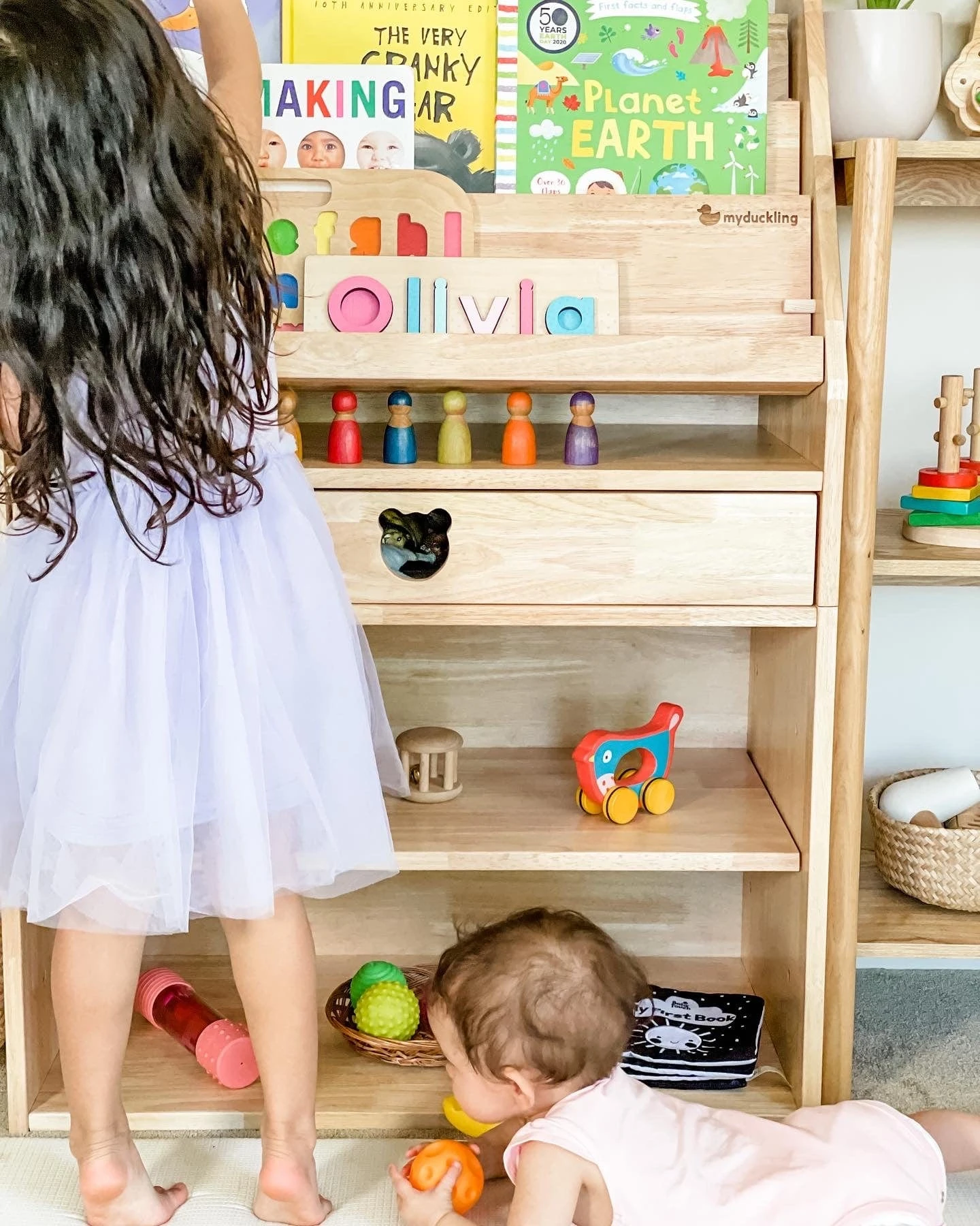 My Duckling Solid Wood 2in1 Display Bookcase (Bear) 13 My Duckling Solid Wood 2in1 Display Bookcase (Bear) - Image 11