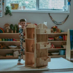 My Duckling Revolving Solid Wood Bookcase -Children Toy Store Photo7 11 21 112554am