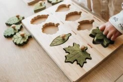 QToys Montessori Leaf Puzzle -Children Toy Store QToysMontessoriLeafPuzzle 7