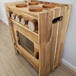 QToys Natural Wooden Stove -Children Toy Store QToysNaturalWoodenStove 3