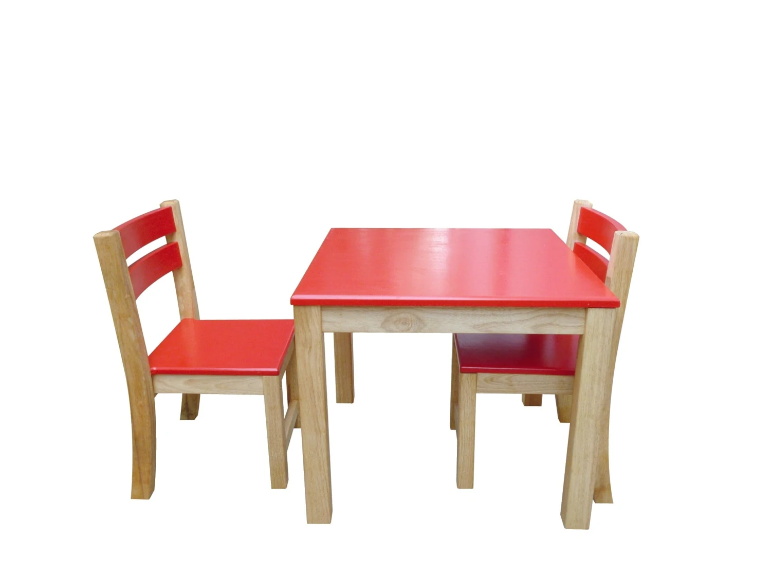 QToys Red Top Timber Table With 2 Matching Chairs 3 QToys Red Top Timber Table With 2 Matching Chairs