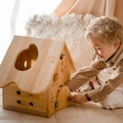 QToys Wooden Barn House