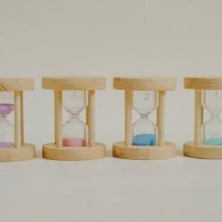 QToys Wooden Sand Timers Set Of 4