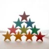 QToys Wooden Stars Set Of 10 -Children Toy Store QToysWoodenStarsSetof10