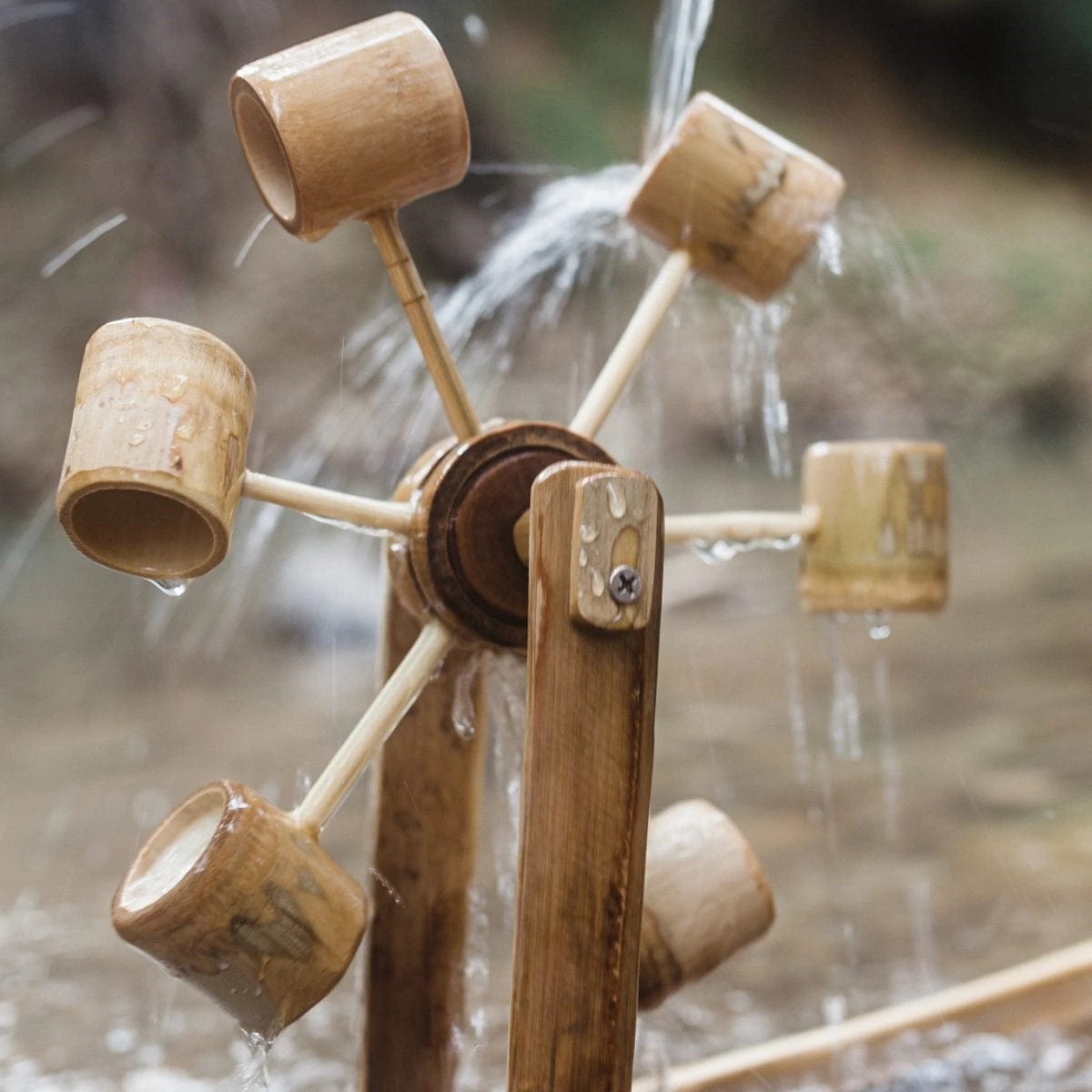 Qtoys Bamboo Water Mill 4 Qtoys Bamboo Water Mill - Image 2