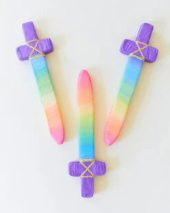 Sarah's Silk Soft Sword - Rainbow 12 Sarah's Silk Soft Sword - Rainbow -Children Toy Store Sarah sSilkSoftSword Rainbow2