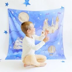 Sarah's Silks Playmap - Large - Castle In The Sky