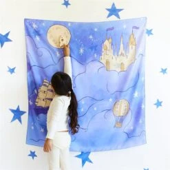 Sarah's Silks Playmap - Large - Castle In The Sky -Children Toy Store Sarah sSilksPlaymap Large CastleintheSky 5