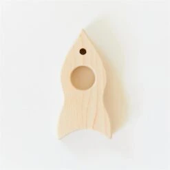 Sarah's Silks Wooden Toy - Rocketship - Maple