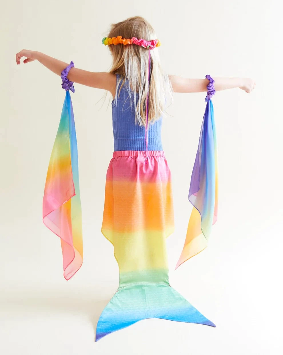 Sarah's Silks Large Rainbow Mermaid Tail 5 Sarah's Silks Large Rainbow Mermaid Tail - Image 3