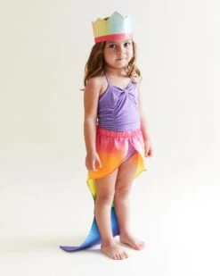 Sarah's Silks Small Rainbow Mermaid Tail -Children Toy Store SeaCollection38