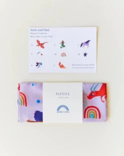 Sarah's Silks Playsilk Seek And Find - Rainbow Creature -Children Toy Store Seekandfind 1