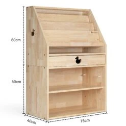 My Duckling Solid Wood 2in1 Display Bookcase (Duck) -Children Toy Store SolidWood2in1DisplayBookcase size 1