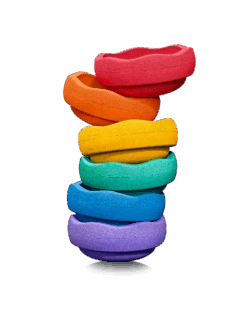 Stapelstein Mini Rainbow Classic 6 11 Stapelstein Mini Rainbow Classic 6 -Children Toy Store Stapelstein Original Mini rainbow classic shadow