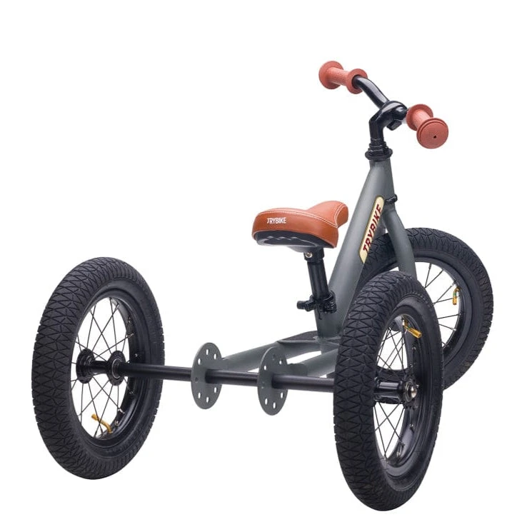 Trybike 2 In 1 Steel Balance Bike - Grey 5 Trybike 2 In 1 Steel Balance Bike - Grey - Image 3