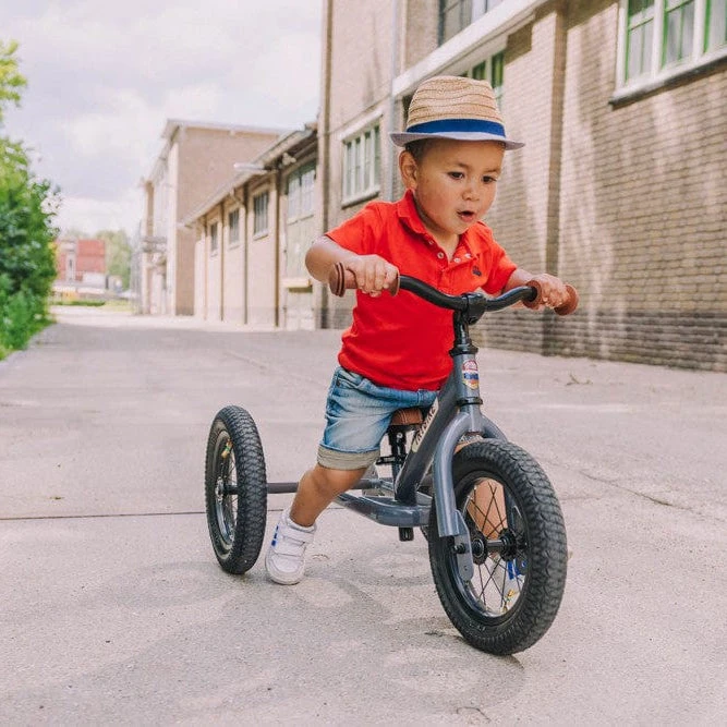 Trybike 2 In 1 Steel Balance Bike - Grey 12 Trybike 2 In 1 Steel Balance Bike - Grey - Image 10