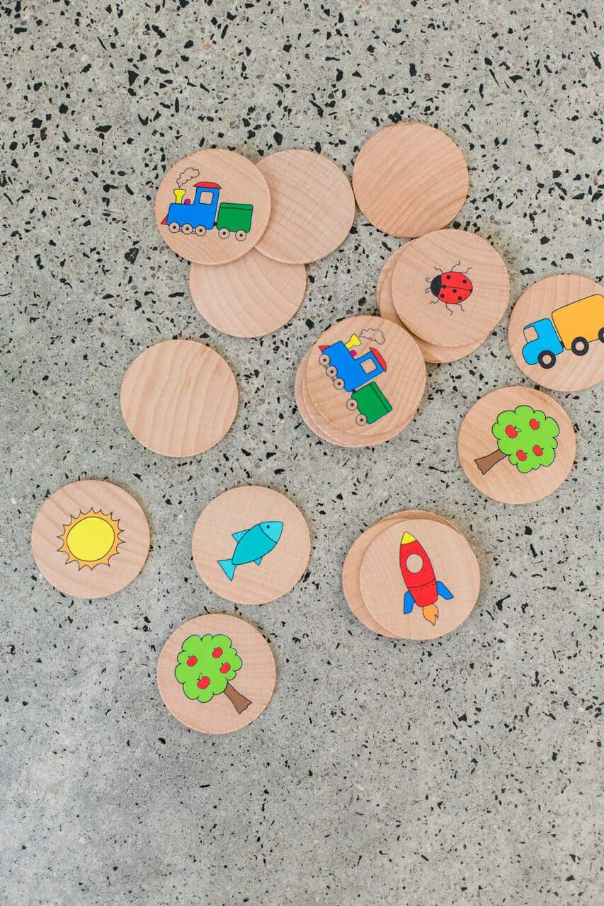 Freckled Frog Wooden Matching Pairs - The Original 6 Freckled Frog Wooden Matching Pairs - The Original - Image 4