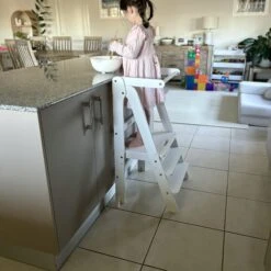 Toypark Folding Learning Tower-White -Children Toy Store ToyparkFoldingLearningTower White 4