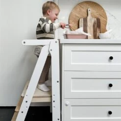 Toypark Folding Learning Tower - White/Natural 19 Toypark Folding Learning Tower - White/Natural -Children Toy Store ToyparkFoldingLearningTower WhiteNatural 1