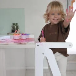 Toypark Folding Learning Tower-White -Children Toy Store WechatIMG4751