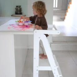 Toypark Folding Learning Tower-White -Children Toy Store WechatIMG4752