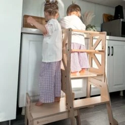 My Duckling JALA Deluxe Adjustable Learning Tower (Natural) - Flag With Rectangle Handle 12 My Duckling JALA Deluxe Adjustable Learning Tower (Natural) - Flag With Rectangle Handle -Children Toy Store WechatIMG4778