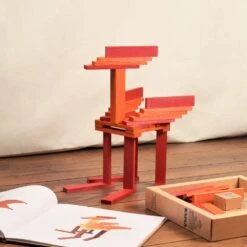 Kapla Books And Colours - Red/Orange -Children Toy Store book and colours orange and red 5
