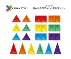 Connetix Tiles Rainbow 24 Piece Mini Pack -Children Toy Store connetix tiles rainbow 24 piece mini pack 2
