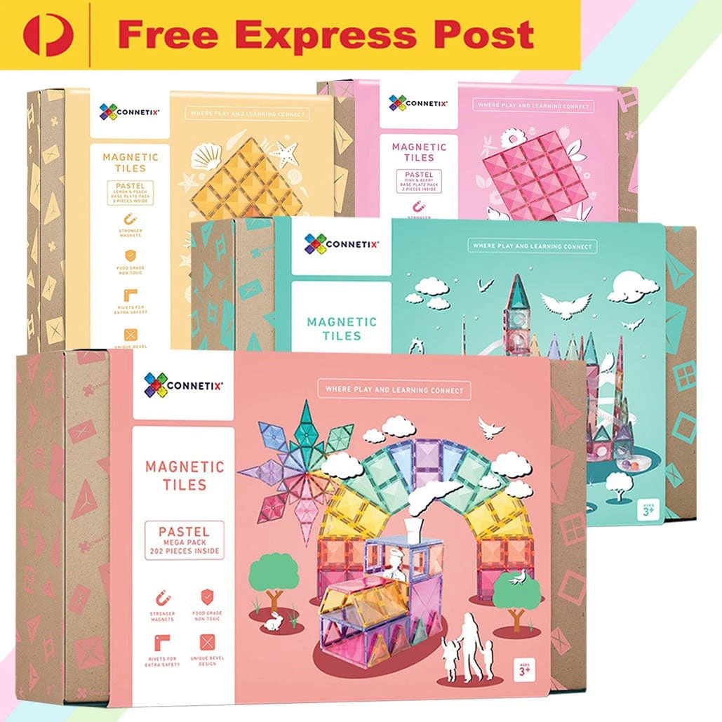 Connetix Tiles 312 Piece Pastel Complete Bundle 12 Connetix Tiles 312 Piece Pastel Complete Bundle - Image 10