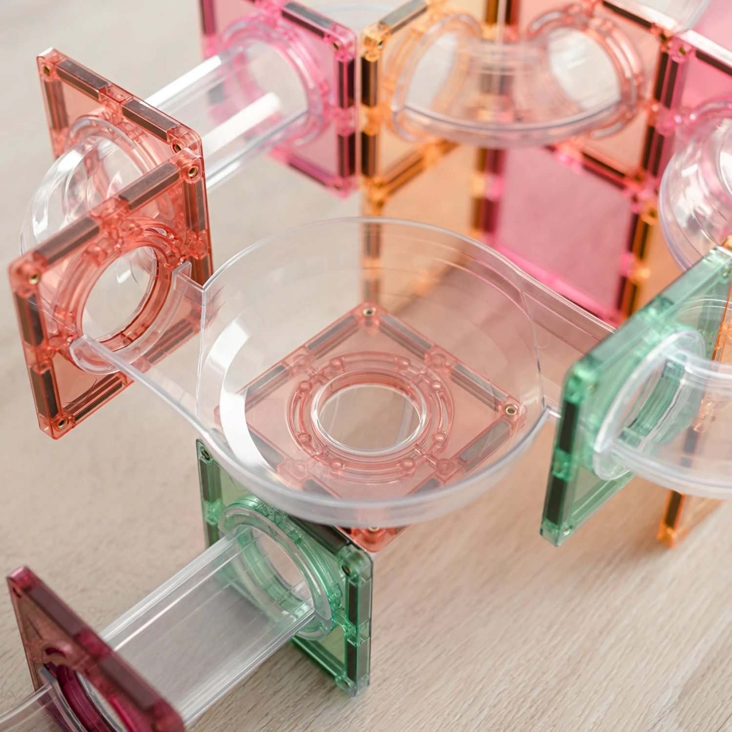 Connetix Tiles 80 Piece Pastel Ball Run Expansion Pack 10 Connetix Tiles 80 Piece Pastel Ball Run Expansion Pack - Image 8