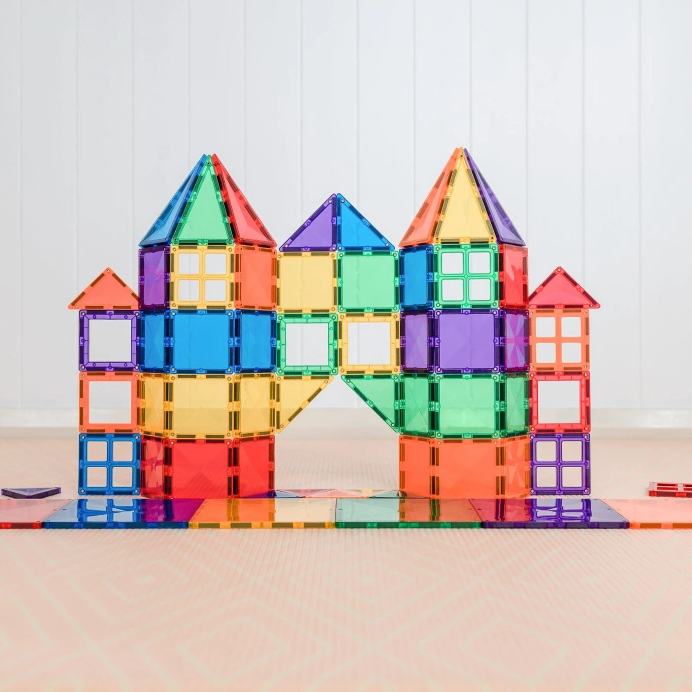 Connetix Tiles Rainbow Starter Pack 60 Piece 4 Connetix Tiles Rainbow Starter Pack 60 Piece - Image 2