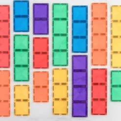 Connetix Tiles Rainbow Rectangle Pack 18 Piece -Children Toy Store dsc 52271