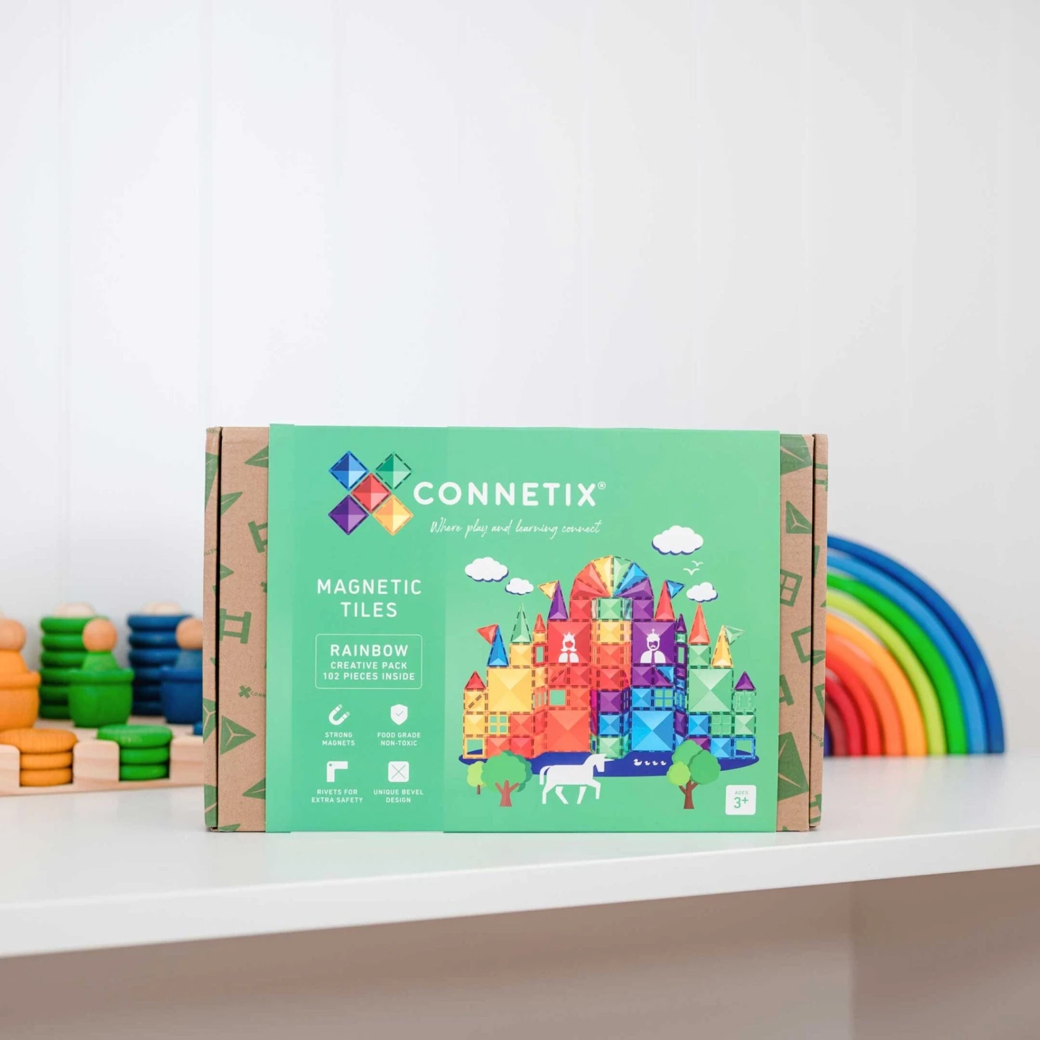 Connetix Tiles Rainbow Creative Pack 102 Piece 13 Connetix Tiles Rainbow Creative Pack 102 Piece - Image 11