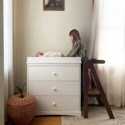 My Duckling New Deluxe Folding Adjustable Learning Tower - Walnut