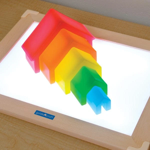 Guidecraft Discovery Stackers - Rainbow House 6 Guidecraft Discovery Stackers - Rainbow House - Image 4