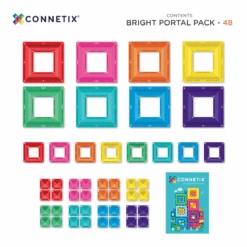 Connetix Tiles Bright Portal Pack 48 Piece -Children Toy Store image 1752209722 7