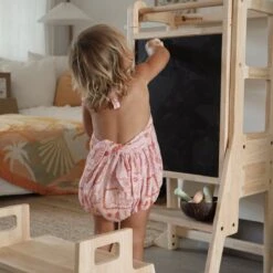 My Duckling Solid Wood Adjustable Learning Tower 3in1 - Deluxe(Rectangle Stool Handle) -Children Toy Store jala rectangle 2