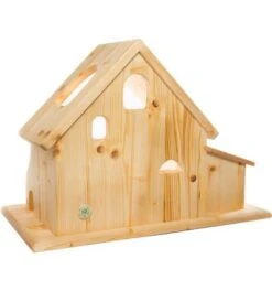 Drei Blatter Wooden Farm Cottage With Stable -Children Toy Store kleintierstall bio bauernhof2