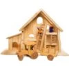 Drei Blatter Wooden Farm Cottage With Stable 2 Drei Blatter Wooden Farm Cottage With Stable -Children Toy Store kleintierstall bio bauernhof4