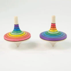 Mader Large Rallye Spinning Top Rainbow