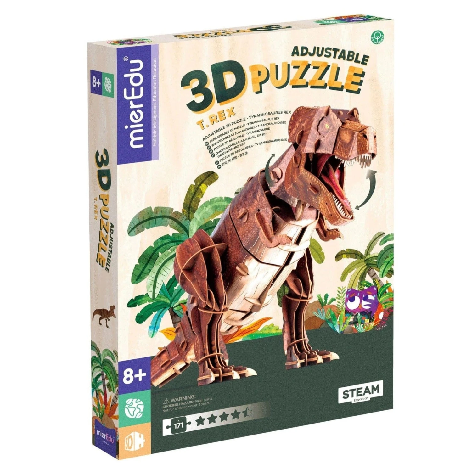 MierEdu 3D Puzzles Tyrannosaurus Rex 3 MierEdu 3D Puzzles Tyrannosaurus Rex